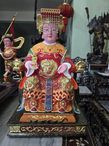 องค์เทพเจ้ากิมซิ้นไม้หอมแกะสลัก